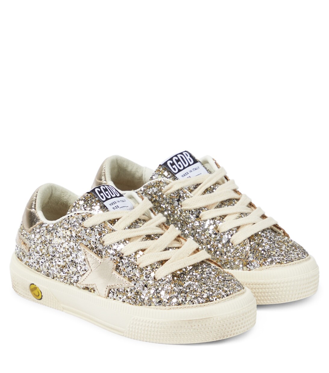 

Кроссовки May Young с блестками Golden Goose, серебряный