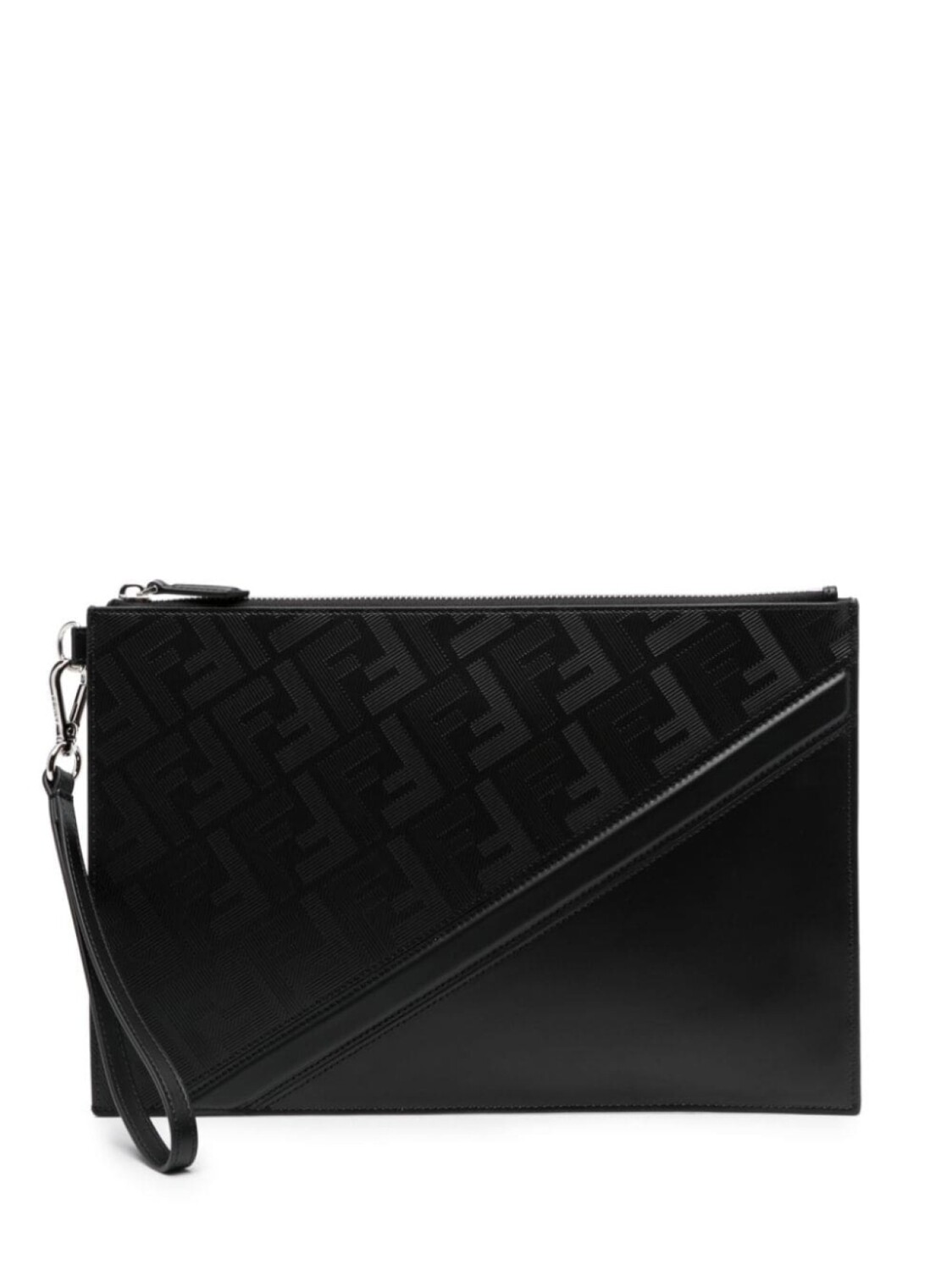 

Клатч с узором FF FENDI, черный