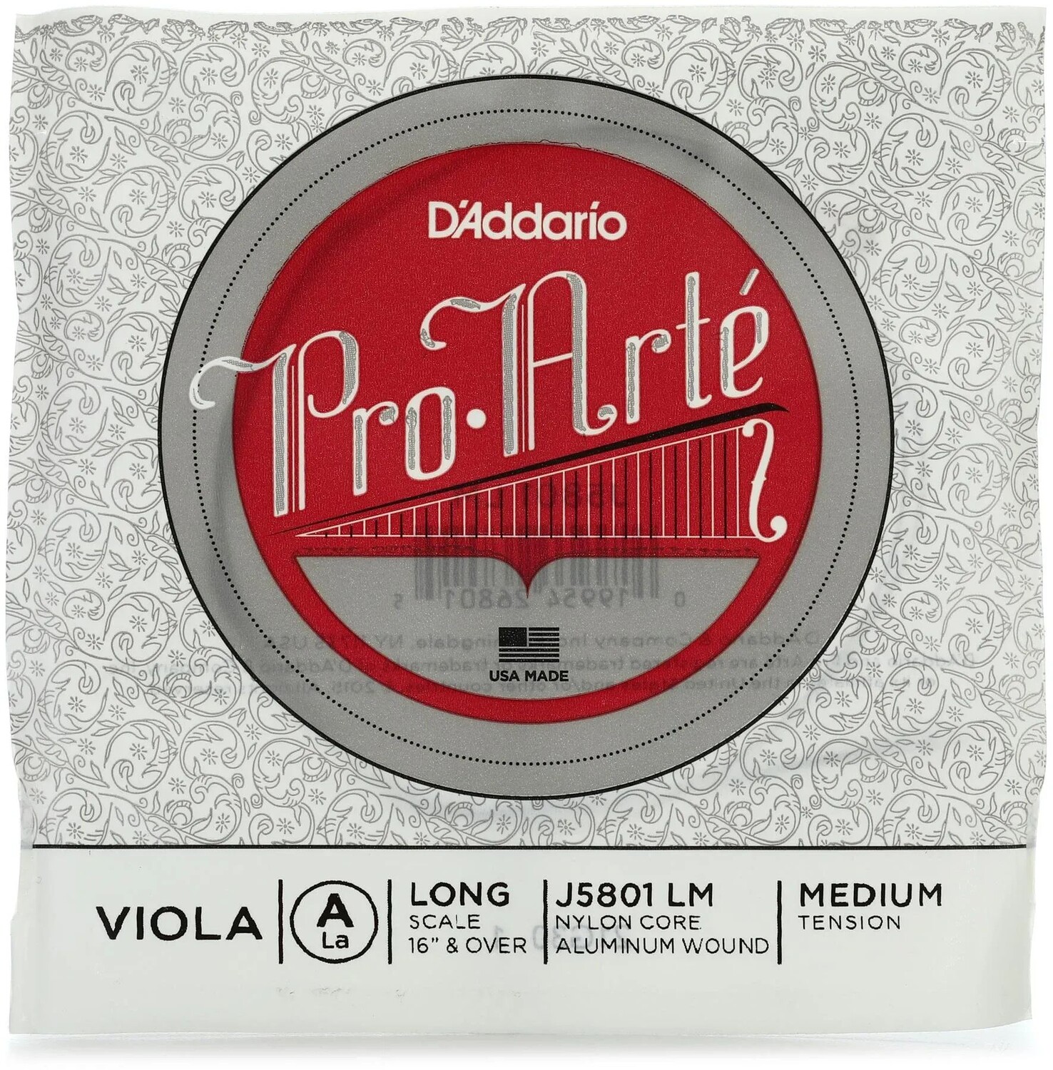 

D'Addario J5801 Pro-Arte Альтовая струна ля - длинная мензура, среднее натяжение