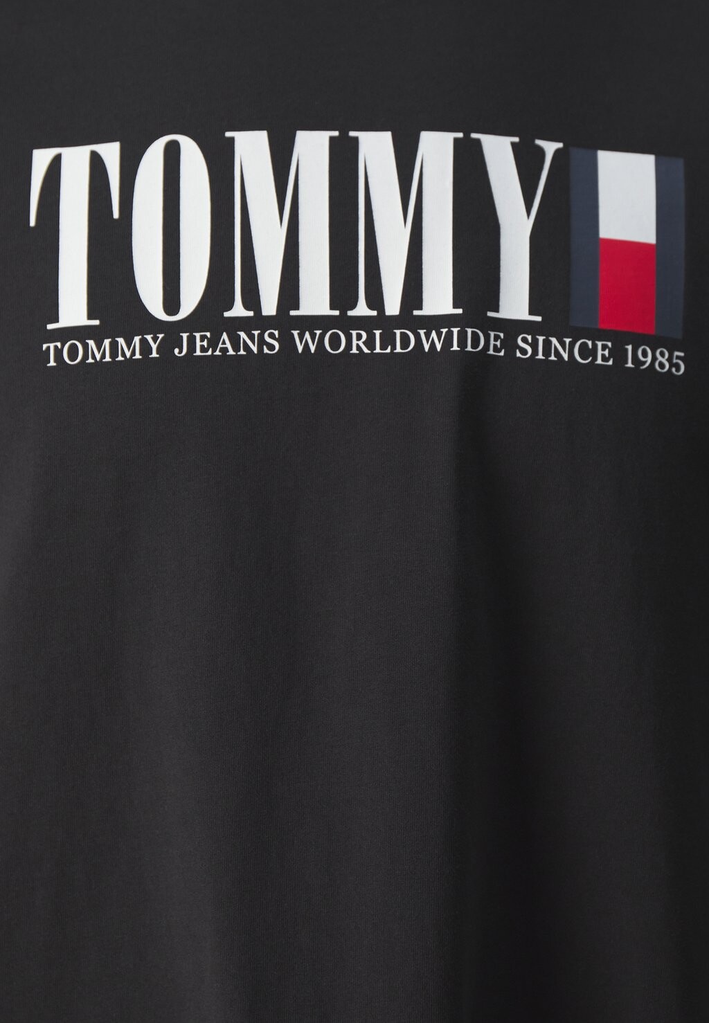 

Футболка с принтом Flag Tommy Hilfiger, черная