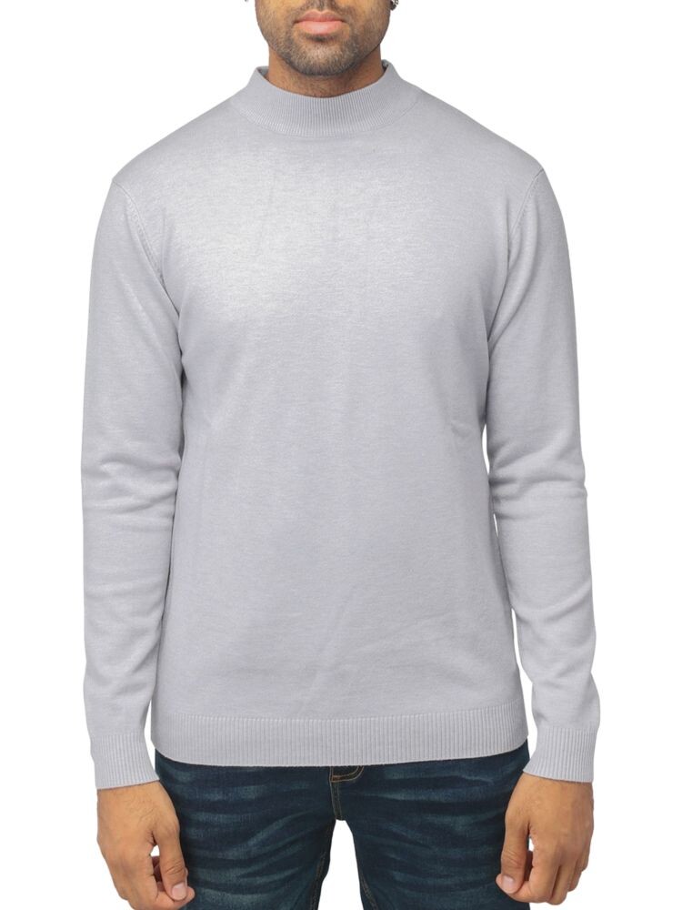 

Однотонный свитер с воротником-стойкой X Ray, цвет Light Heather Grey