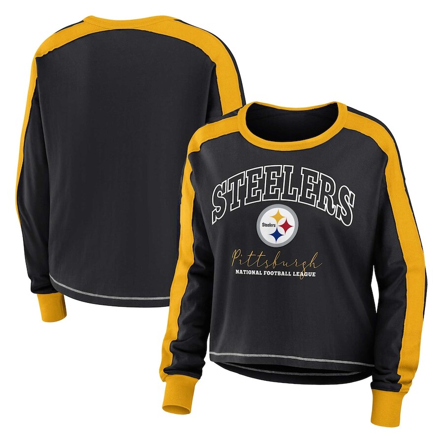 

Футболка с длинным рукавом WEAR by Erin Andrews Pittsburgh Steelers, черный