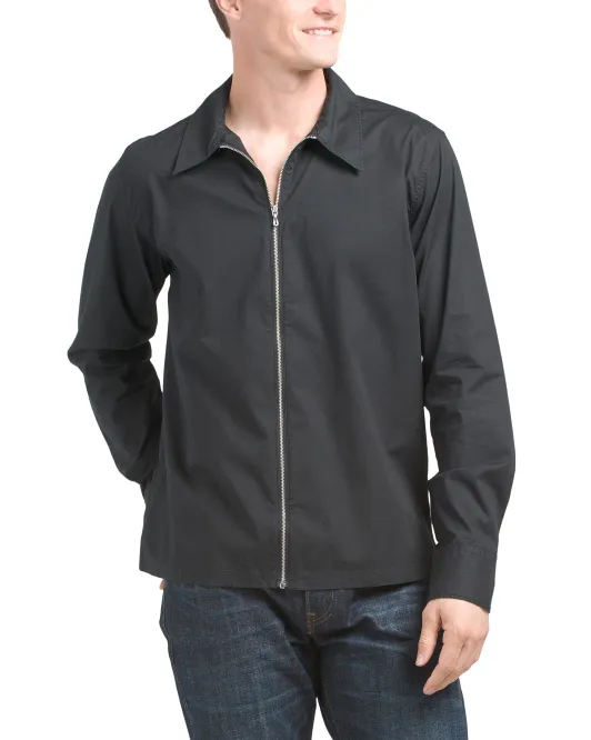 

Рубашка из поплина с молнией Dalton Rag & Bone, черный