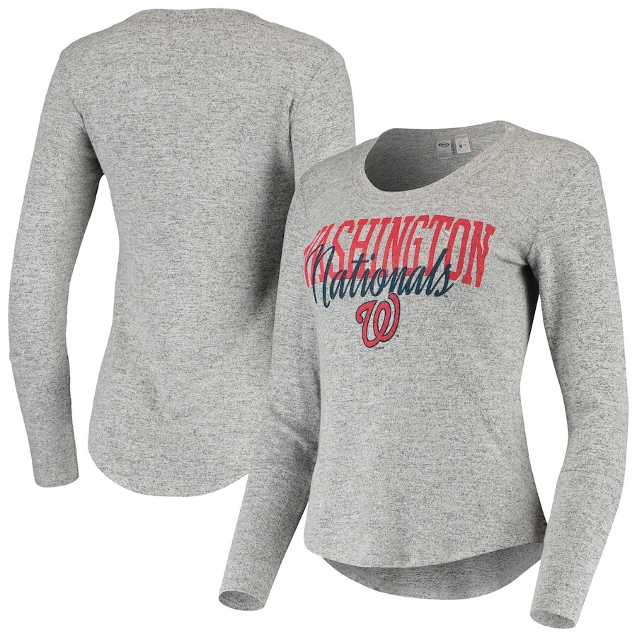 

Футболка с длинным рукавом Concepts Sport Washington Nationals, серый