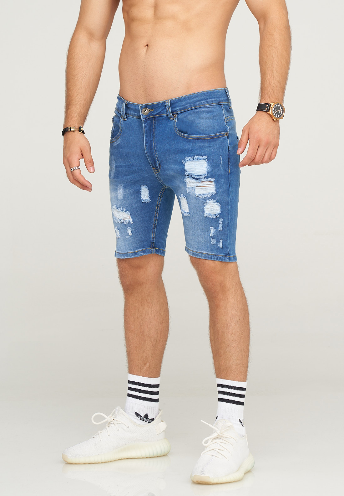 Тканевые шорты SOULSTAR Jeans- GLASGOW, цвет Mittelblau
