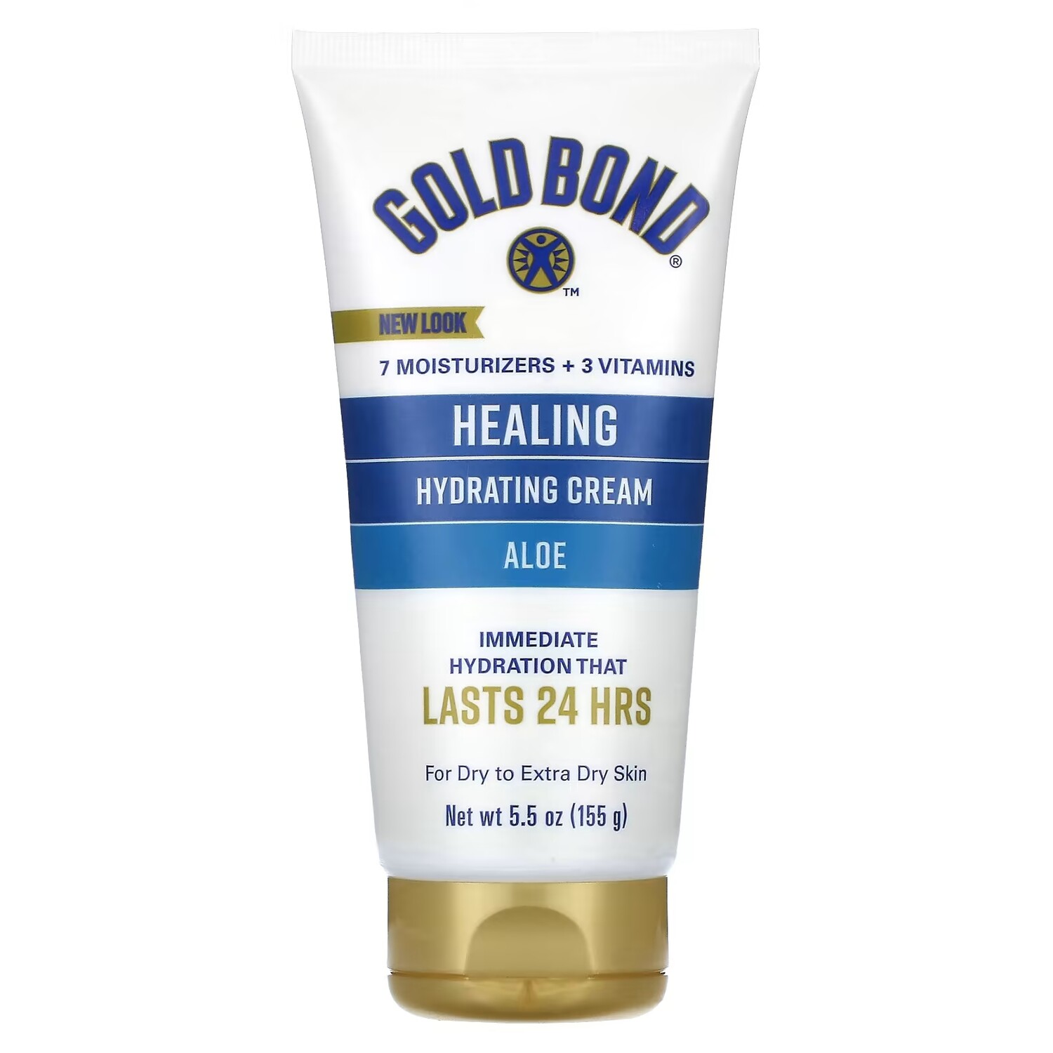 

Gold Bond Healing Hydrating Cream Aloe для сухой и очень сухой кожи, 5,5 унций (155 г)
