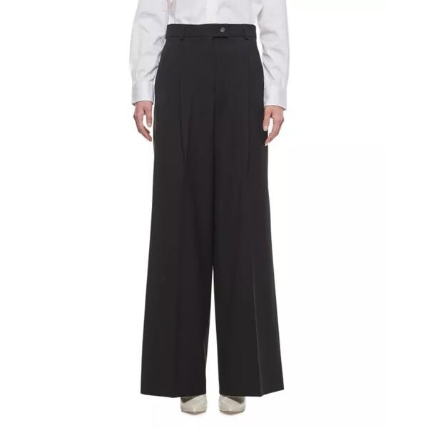 

Брюки tenda wide leg trousers Sportmax, черный