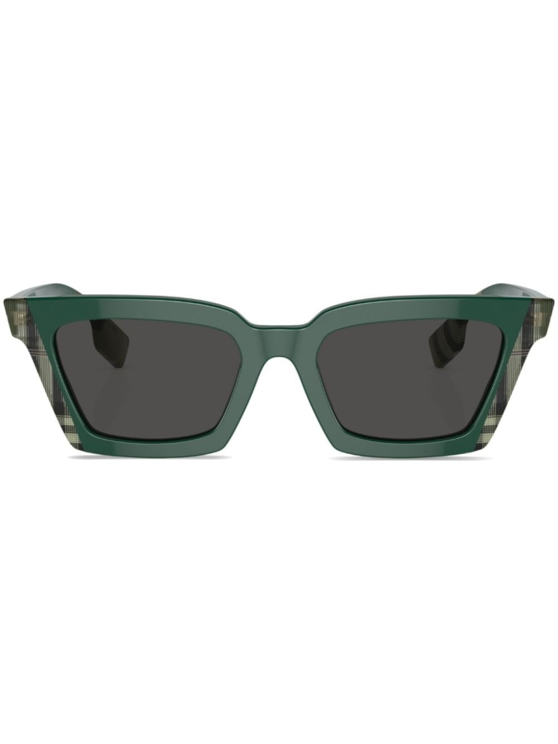 

Солнцезащитные очки Briar в клетку Burberry Eyewear, зеленый