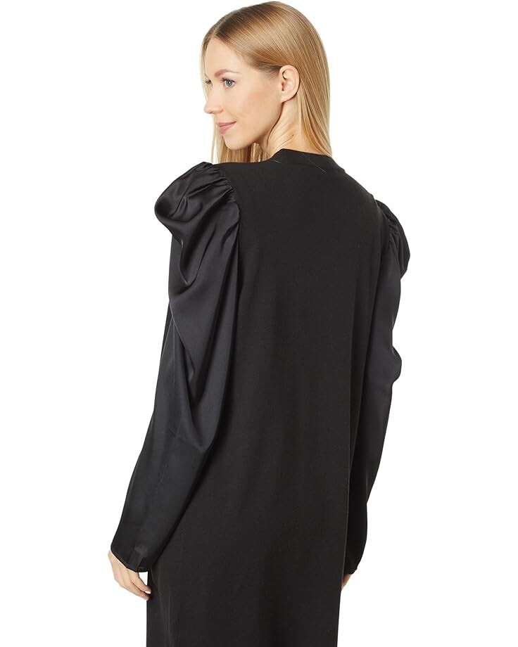 

Свитер H Halston Draped Long Sleeve Cardigan Sweater, черный