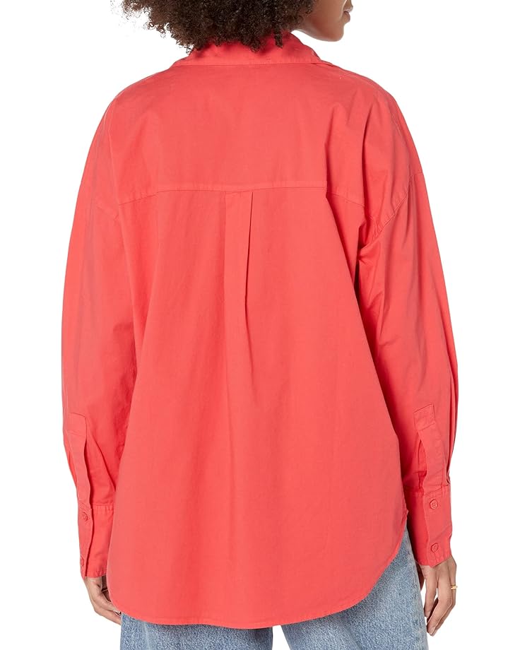 цена Рубашка MONROW Poplin Shirt, цвет Fire Coral