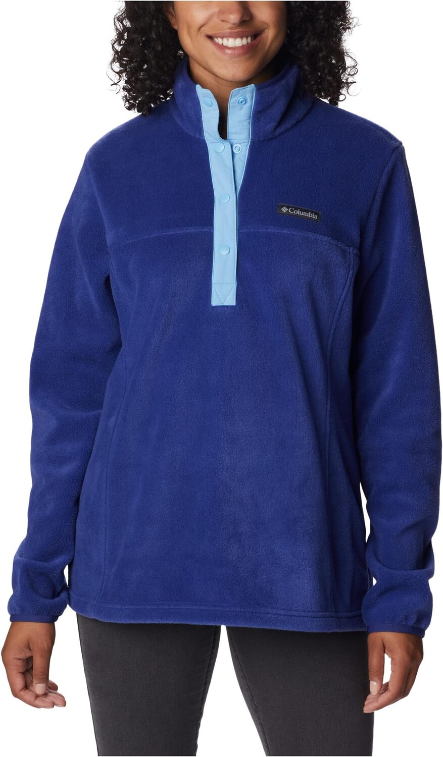 

Куртка Benton Springs 12 Snap Pullover Columbia, цвет Dark Sapphire/Vista Blue