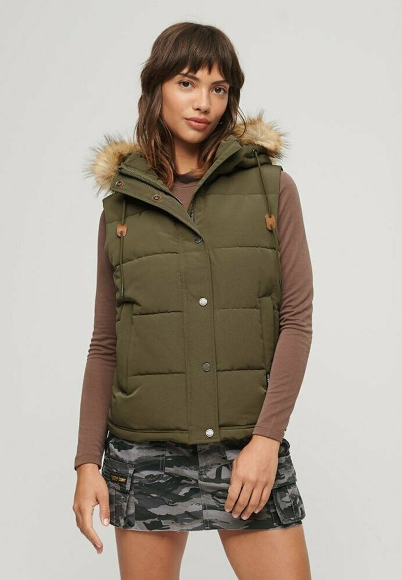 Жилет Superdry ЭВЕРЕСТ, цвет military olive