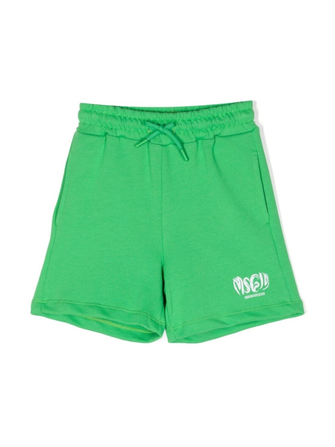 

MSGM Kids спортивные шорты с логотипом, зеленый