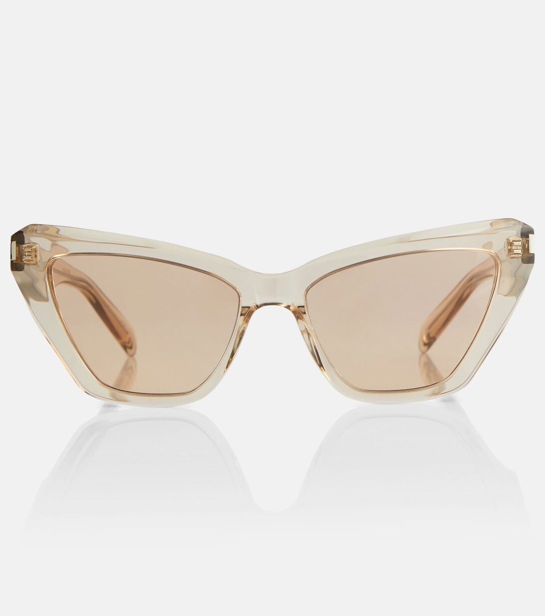 

Солнцезащитные очки SL 466 "кошачий глаз" Saint Laurent, бежевый