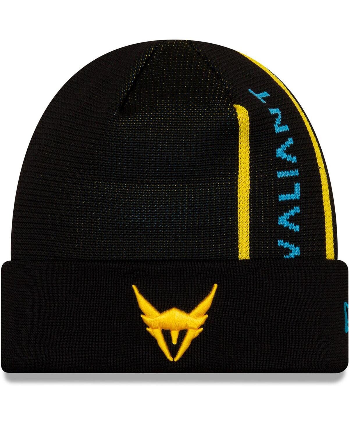 

Мужская черная вязаная шапка с манжетами Los Angeles Valiant New Era