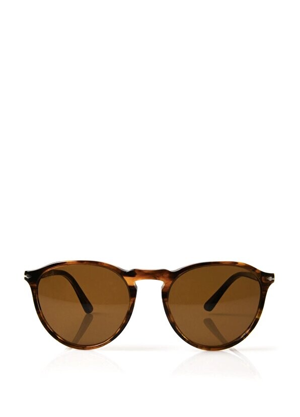 

Коричневые солнцезащитные очки унисекс круглой формы Persol