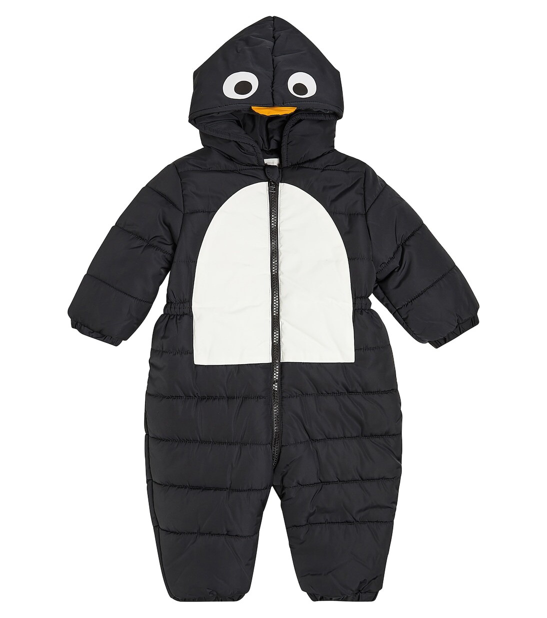 

Пуховой комбинезон с детским принтом Stella Mccartney Kids, черный