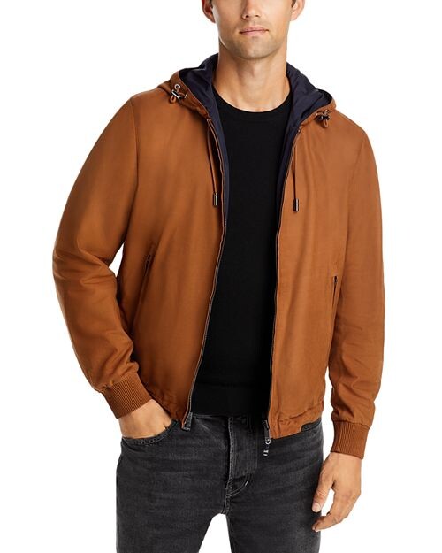 

Кожаная куртка Camel Malfo BOSS, цвет Brown