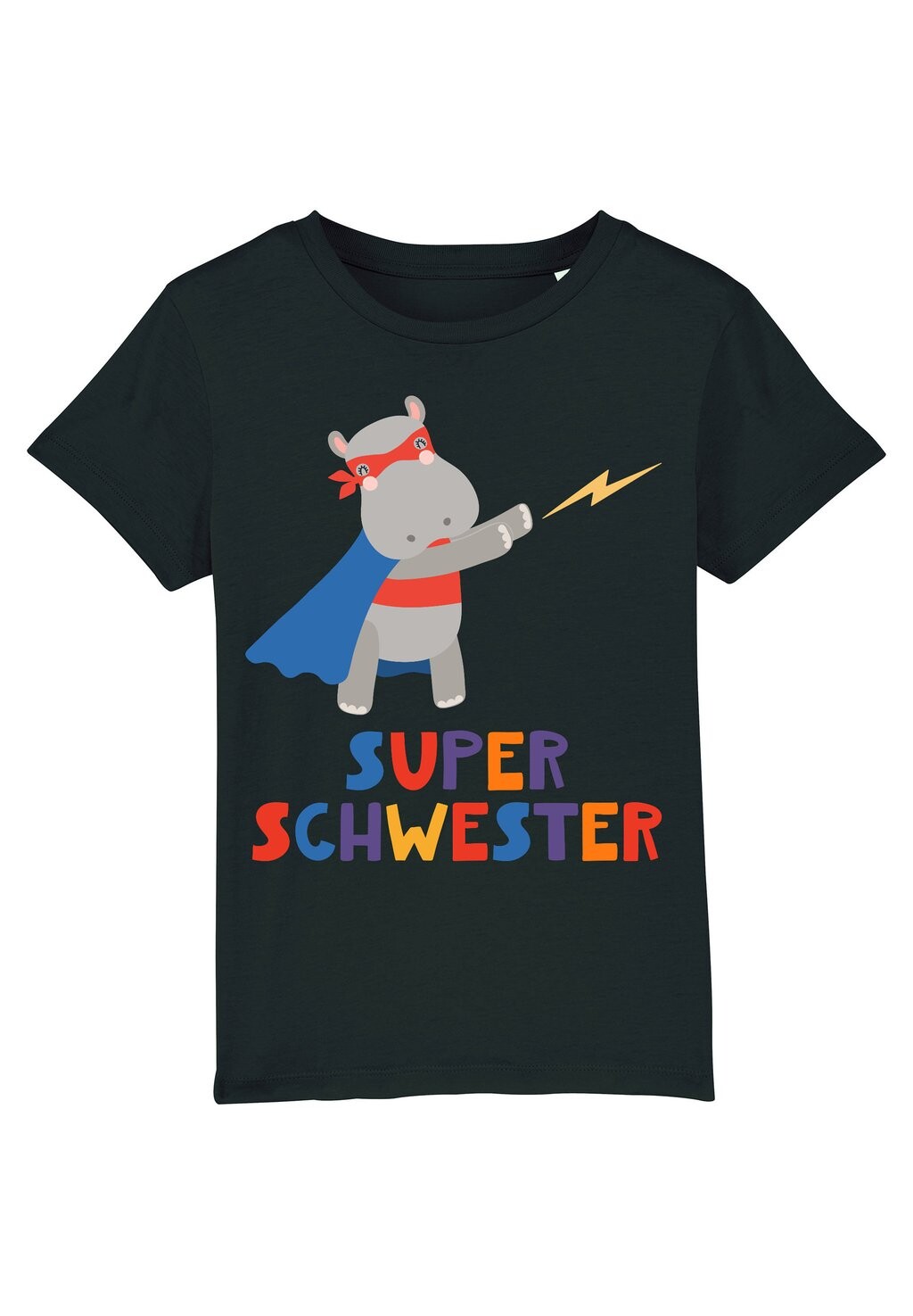 

Футболка с принтом NILPFERD SUPERSCHWESTER Watapparel, цвет black