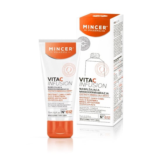 Увлажняющая микродермабразия №612, 75 мл Mincer Pharma, Vita C Infusion