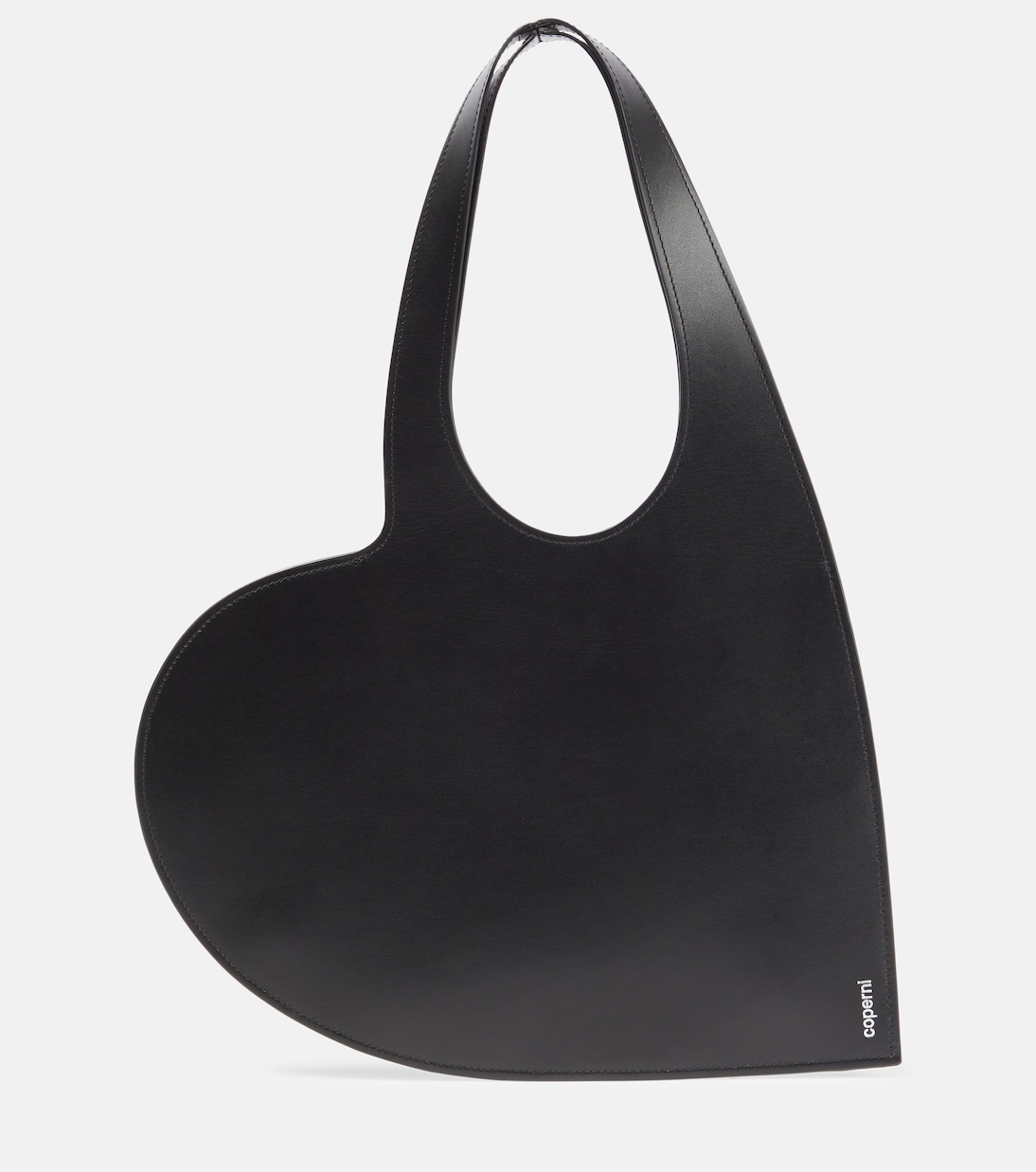 Миниатюрная кожаная сумка-тоут heart Coperni, черный цена и фото