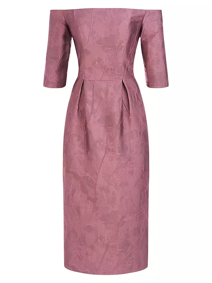 Платье миди Brinley с открытыми плечами Kay Unger, цвет primrose