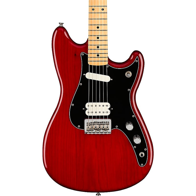 цена Электрогитара Fender Player Duo-Sonic HS Maple Fingerboard Electric Guitar Transparent Crimson