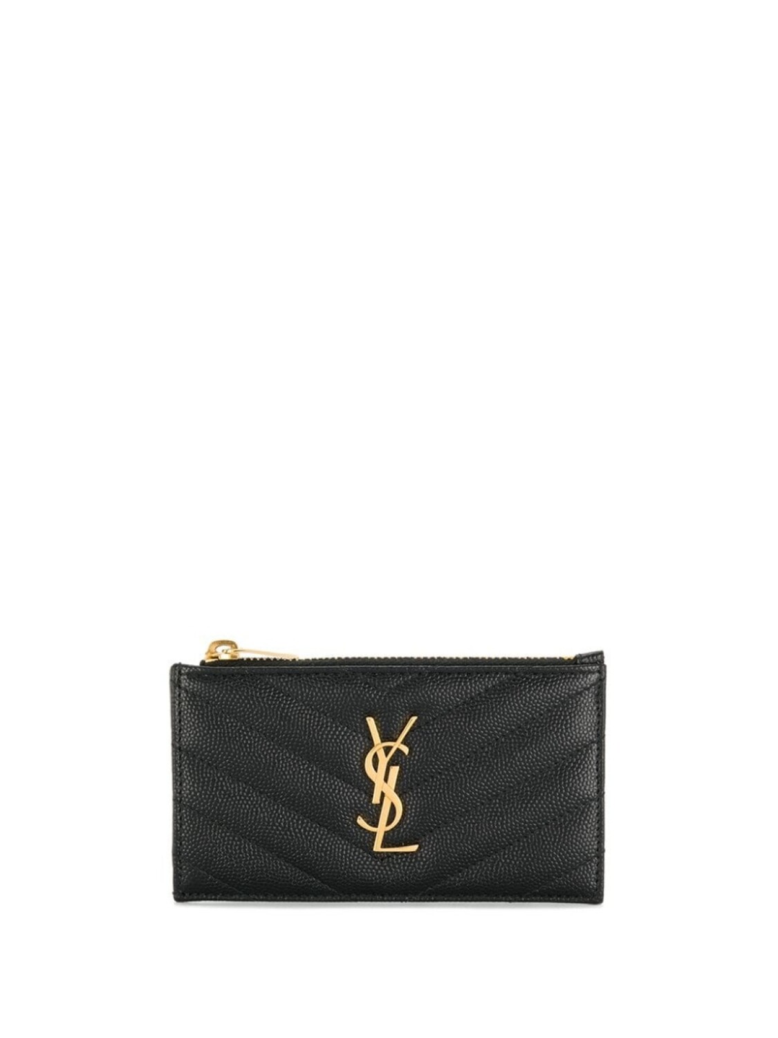 

Saint Laurent картхолдер Fragments с монограммой, черный