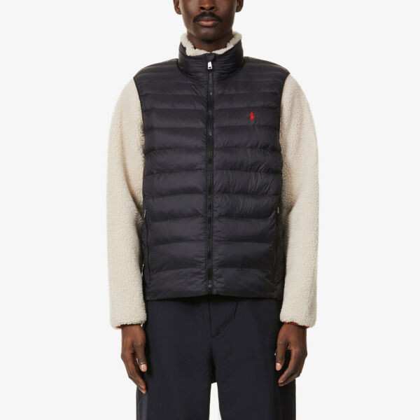 

Стеганый жилет The Packable Polo Ralph Lauren, черный