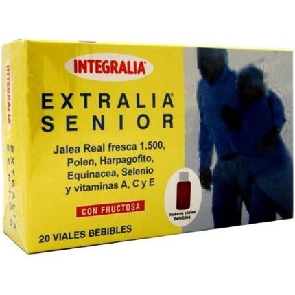 Extralia Senior 20 флаконов по 10 мл Integralia ginseng 500 плюс 10 флаконов по 10 мл