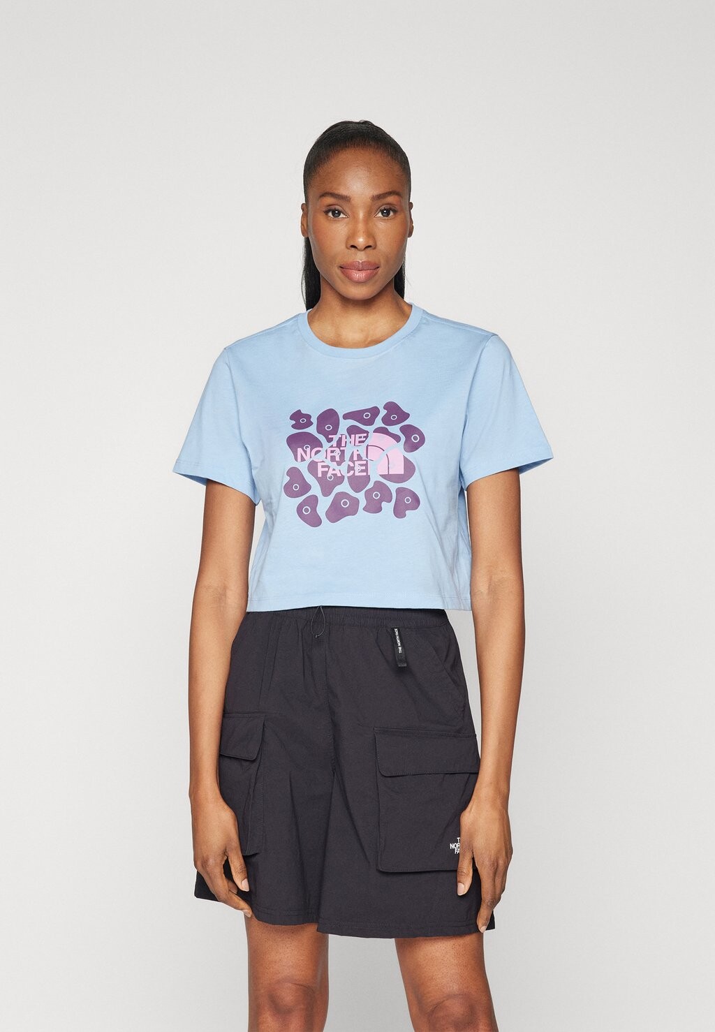 

Футболка с принтом OUTDOOR TEE The North Face, цвет steel blue
