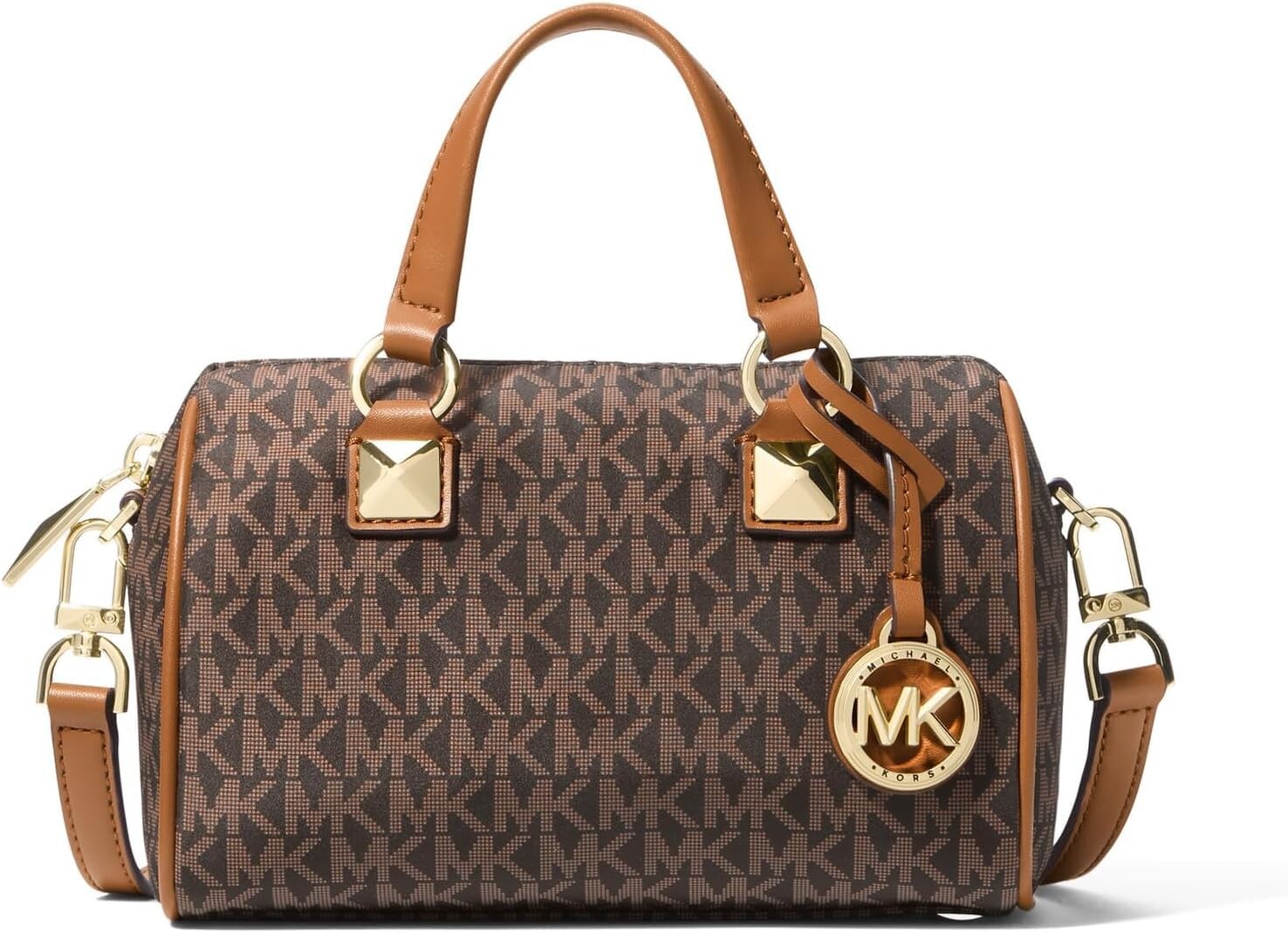 

Michael Kors Grayson Маленькая дорожная сумка через плечо, коричневый/желтый