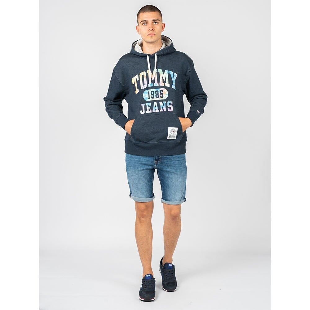 

Худи Tommy Jeans College Tie Dye, синий