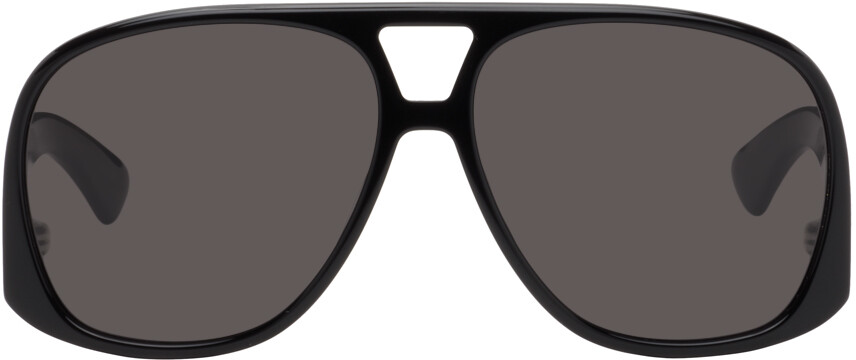 

Черные солнцезащитные очки SL 652 Solace Saint Laurent, цвет Black/Black/Black