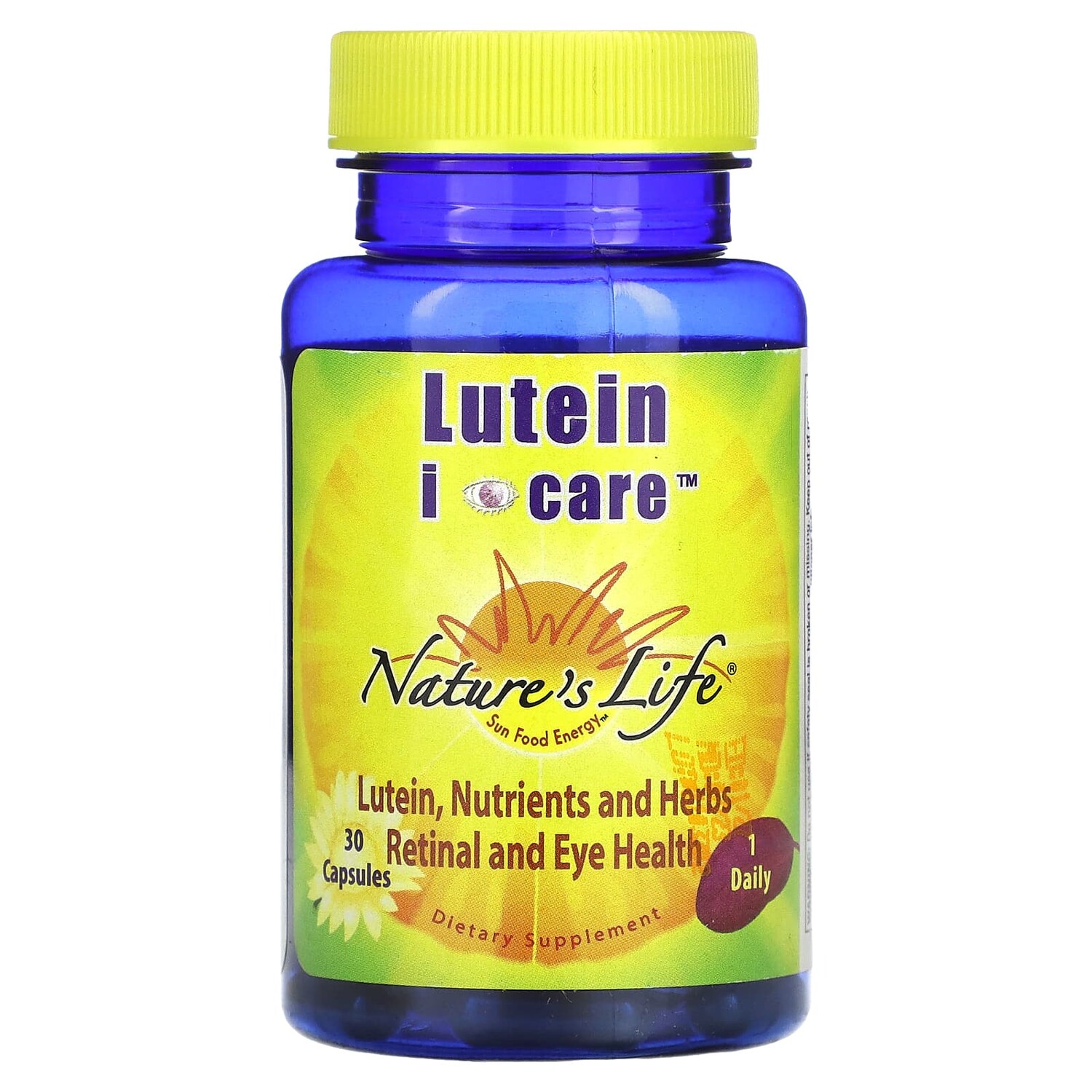 

Lutein I Care, 30 капсул, Nature's Life
