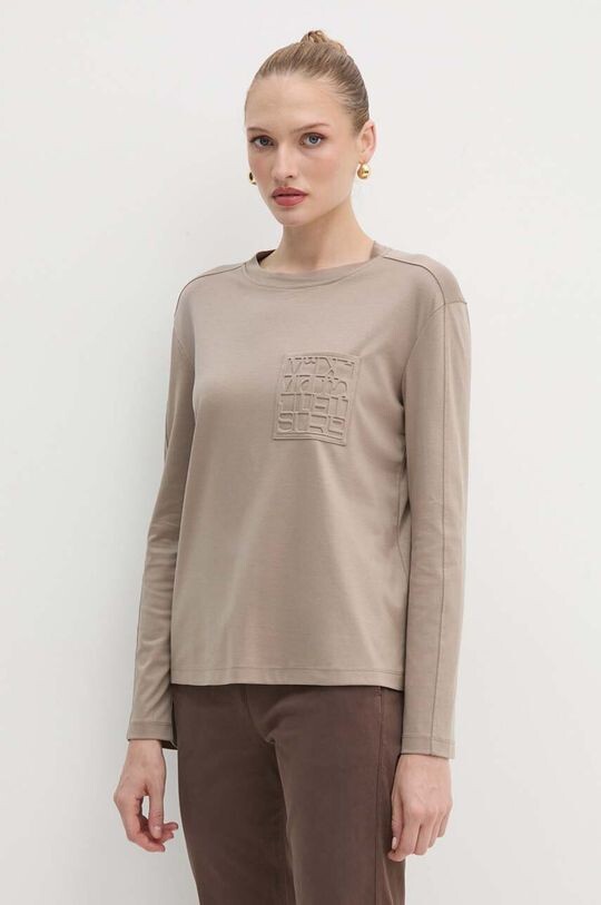 

Лонгслив Max Mara Leisure, бежевый