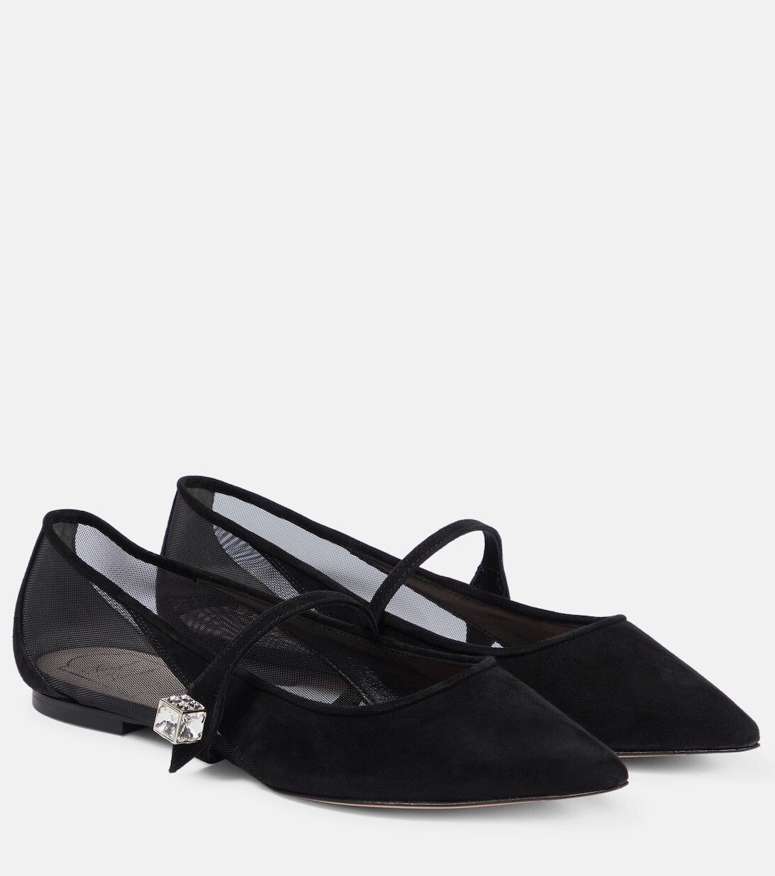 

Детские украшенные балетки Roger Vivier, черный
