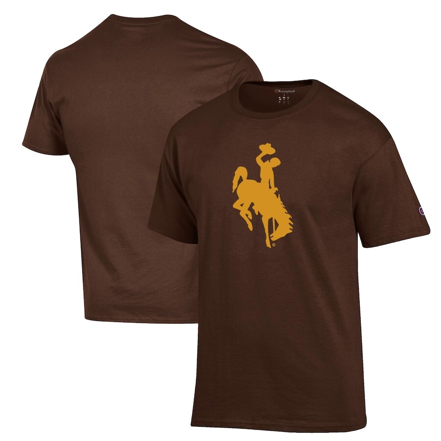

Футболка с коротким рукавом Champion Wyoming Cowboys, коричневый