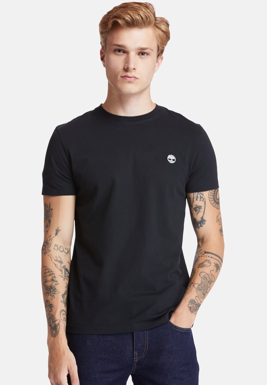 Футболка базовая SHORT SLEEVE Timberland, цвет black