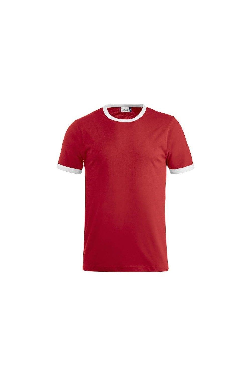 Имя Футболка Clique, красный футболка clique с надписью 42 размер