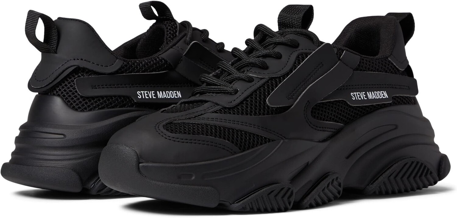 

Кроссовки Steve Madden Possession Sneaker, черный