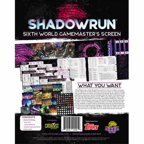 

Ролевая игра Catalyst Game Labs Shadowrun 6E RPG: Gamemaster's Screen
