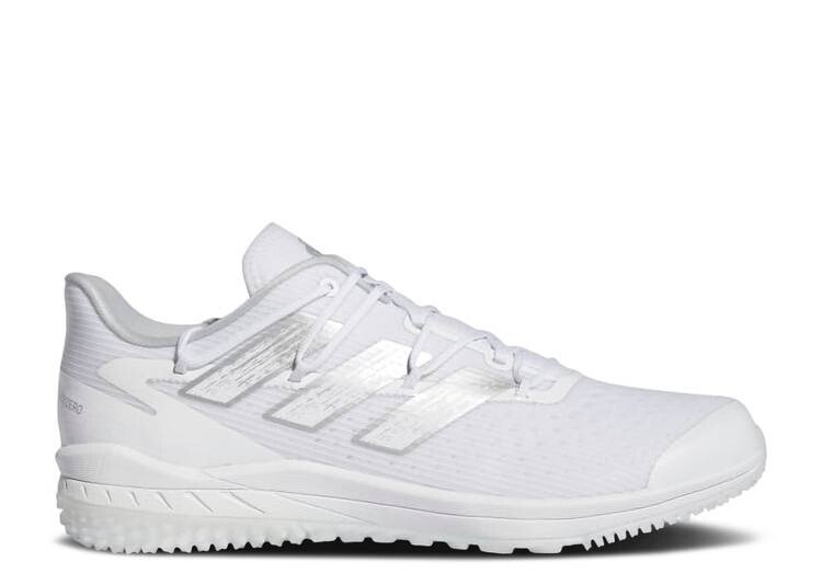 

Кроссовки Adidas ADIZERO AFTERBURNER 8 TF 'WHITE SILVER METALLIC', белый