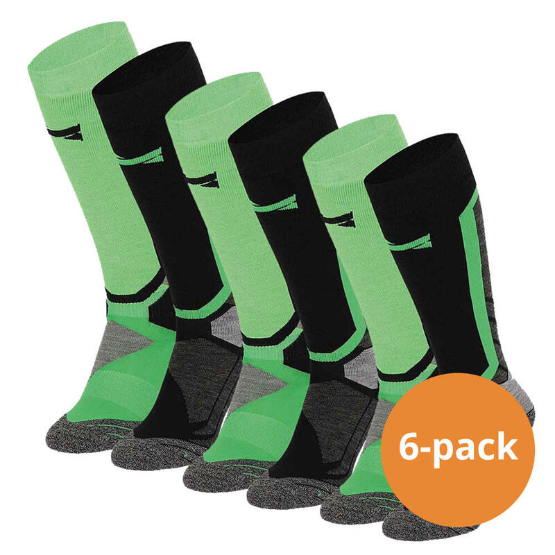 Носки Xtreme для сноуборда, 6 шт., разноцветные, зеленые XTREME SOCKSWEAR, цвет gruen
