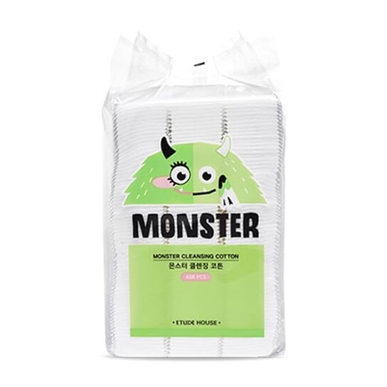 

Ватные диски для лица, 408 шт. Etude Monster, Cleansing Cotton, Etude House