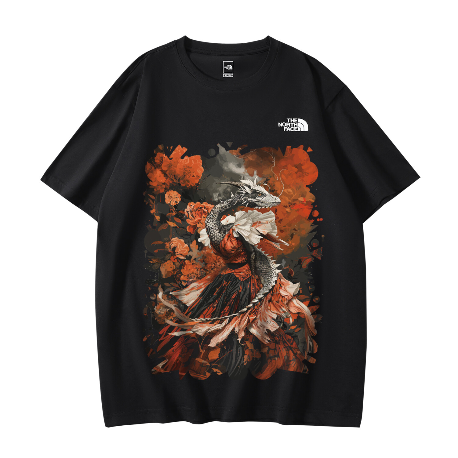 

Футболка унисекс черная The North Face, черный