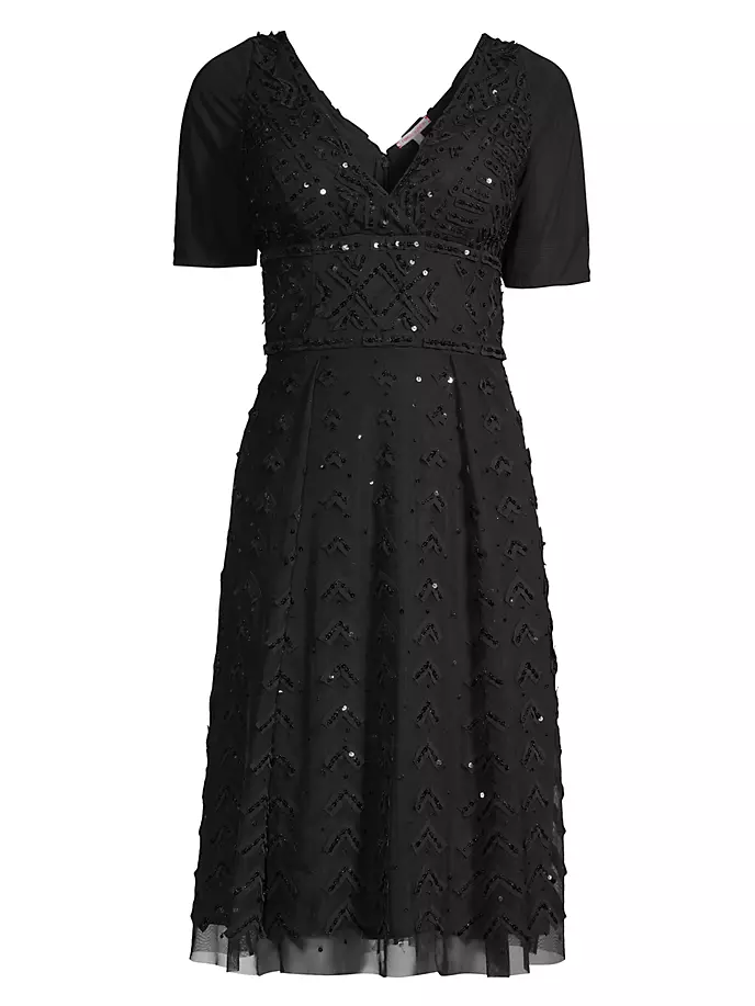 цена Платье Valentina с пайетками Frances Valentine, черный