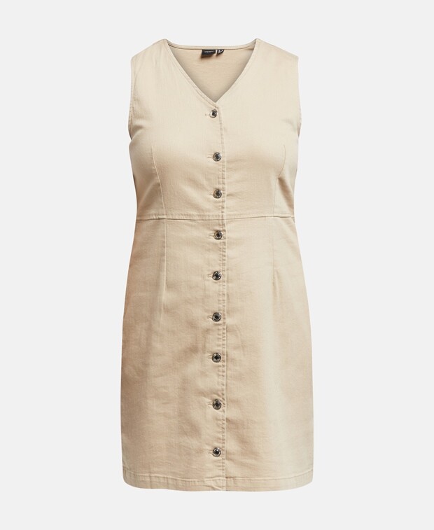 

Джинсовое платье Vero Moda Curve, бежевый