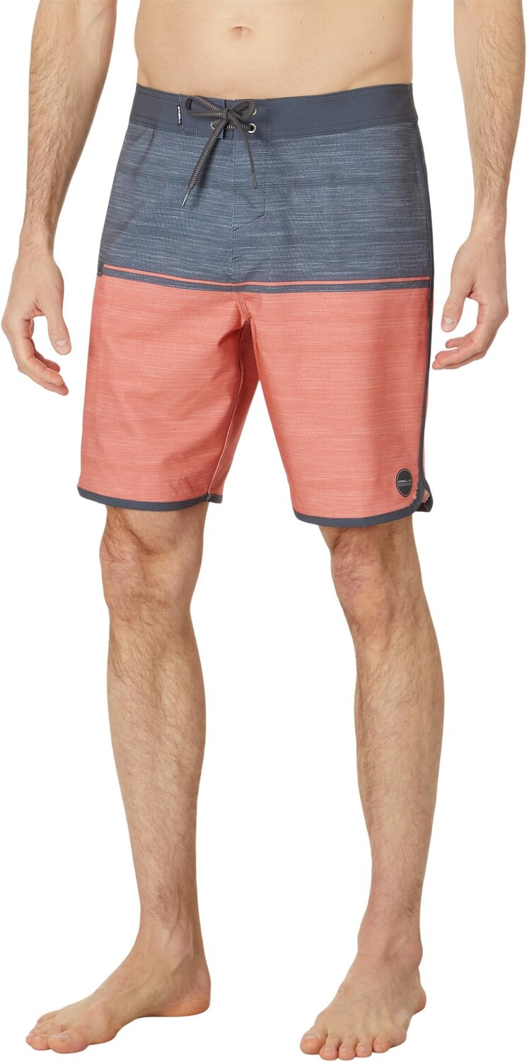 

Шорты для плавания O'Neill Hyperfreak Tech Trvlr Nomad Scallop 19" Boardshorts, цвет Auburn