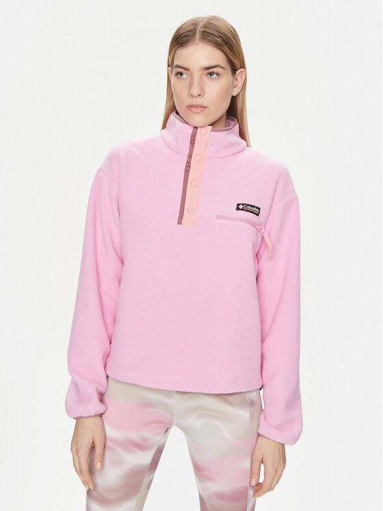 Флисовая куртка свободного кроя Columbia, розовый